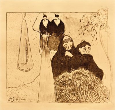 The Old Maids (Arles) by Paul Gauguin